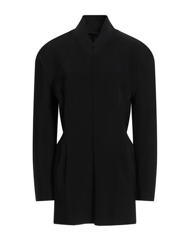 Norma Kamali Woman Mini Dress Black Size 6 Polyester, Elastane In Black