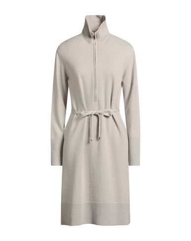 Lorena Antoniazzi Woman Midi Dress Light Grey Size 8 Virgin Wool, Cashmere, Silk In Gray