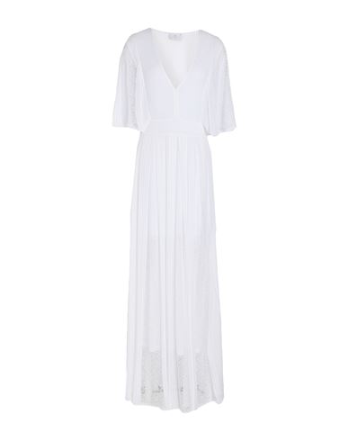 Nenette Woman Maxi Dress White Size S Viscose, Polyester In White
