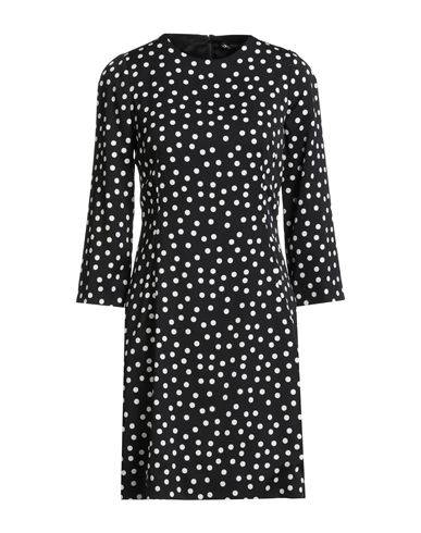 Dolce & Gabbana Woman Mini Dress Black Size 8 Silk, Elastane In Black
