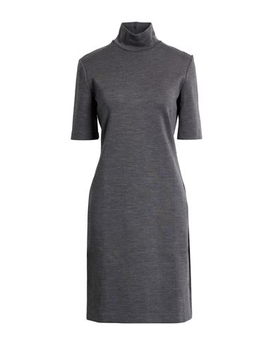 Sportmax Woman Midi Dress Grey Size Xl Virgin Wool, Elastane In Gray