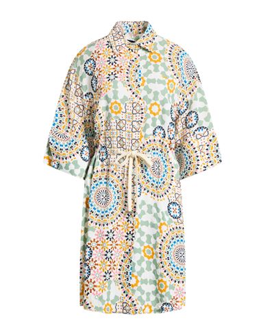 Harmont & Blaine Woman Mini Dress White Size 6 Viscose In Multi