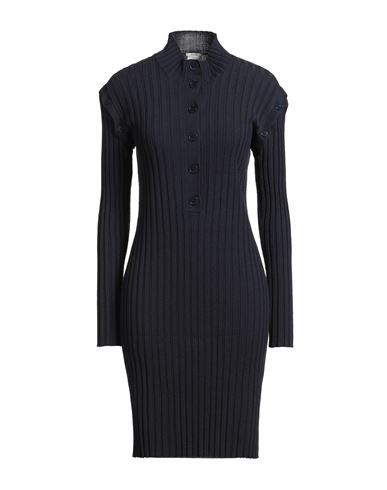 Wolford Woman Mini Dress Navy Size L Wool In Blue