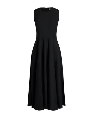 Officine Generale Officine Générale Woman Maxi Dress Black Size L Virgin Wool In Black