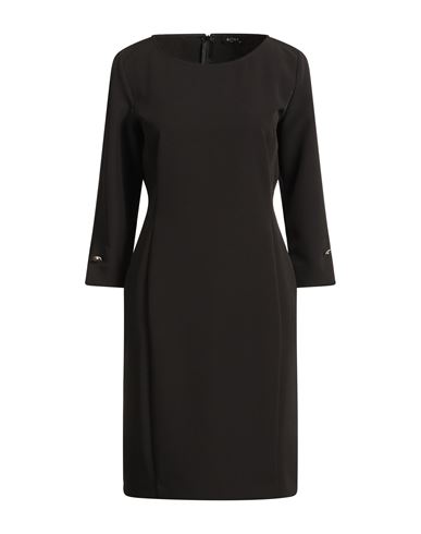 Emme By Marella Woman Mini Dress Black Size 6 Polyester, Elastane In Black