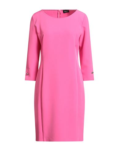 Emme By Marella Woman Mini Dress Pink Size 12 Polyester, Elastane In Pink
