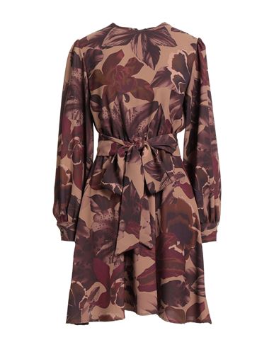 Compagnia Italiana Woman Mini Dress Camel Size 8 Pes In Brown