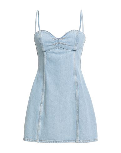 Magda Butrym Woman Mini Dress Blue Size 6 Cotton In Blue