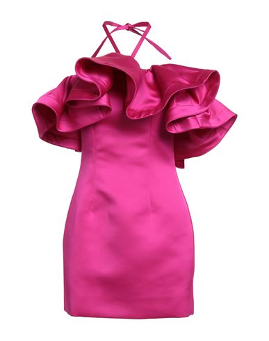 Az Factory Woman Mini Dress Fuchsia Size 6 Polyester In Pink