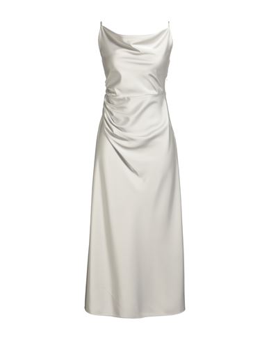 Vestido midi Mujer Gris perla M Mujer