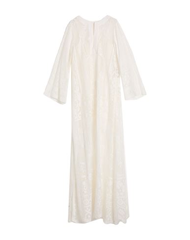 Dolce & Gabbana Woman Maxi Dress White Size 2 Cotton, Polyamide, Elastane