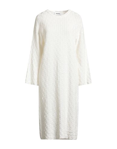 Hache Woman Maxi Dress Ivory Size 8 Cotton, Acrylic In Neutral