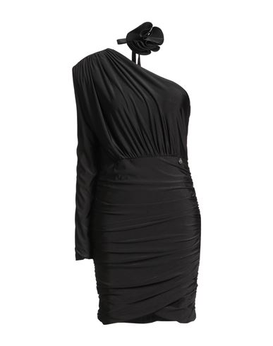 Alma Sanchez Woman Mini Dress Black Size 8 Polyester, Elastane In Black