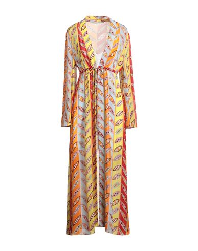 Herzensangelegenheit Woman Maxi Dress Yellow Size 12 Viscose In Multi