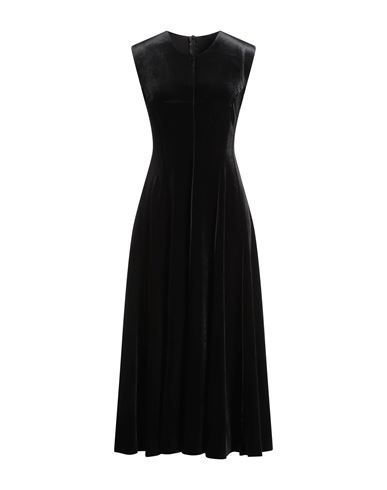Norma Kamali Woman Midi Dress Black Size 6 Polyester, Elastane In Black