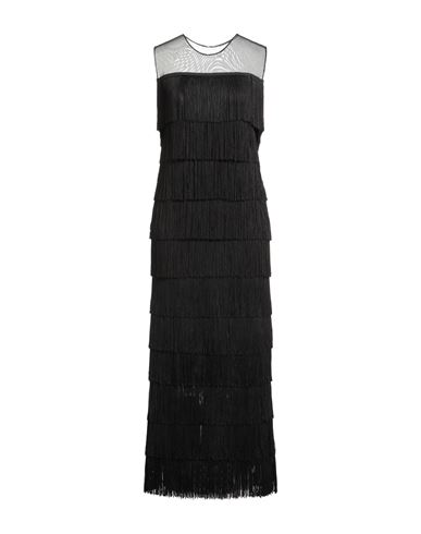 Norma Kamali Woman Midi Dress Black Size 8 Polyester, Elastane, Viscose In Black