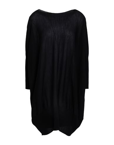 Knit Knit Woman Mini Dress Black Size M Wool In Black