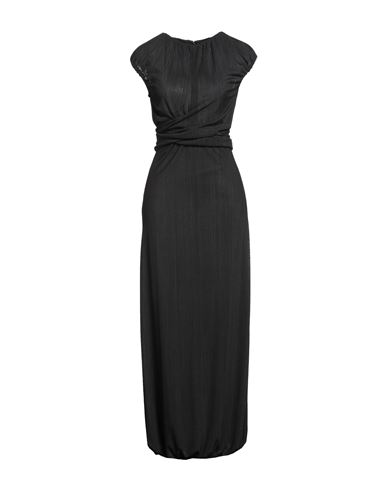 Giorgio Armani Woman Maxi Dress Black Size 10 Polyester, Elastane In Black