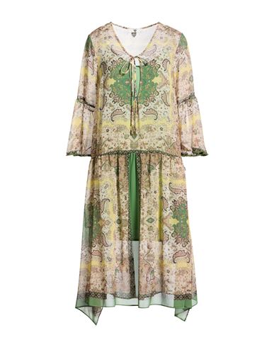 Midi-Kleid Damen Gelb L Damen