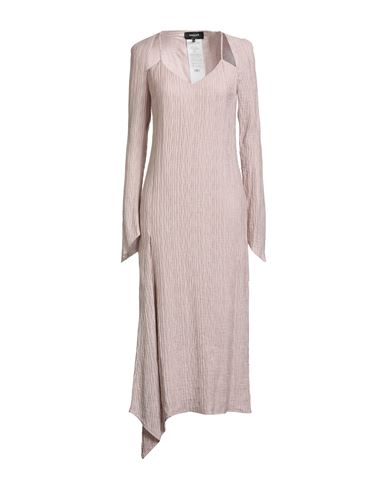 Rochas Woman Midi Dress Light Pink Size 4 Viscose, Polyamide In Pink