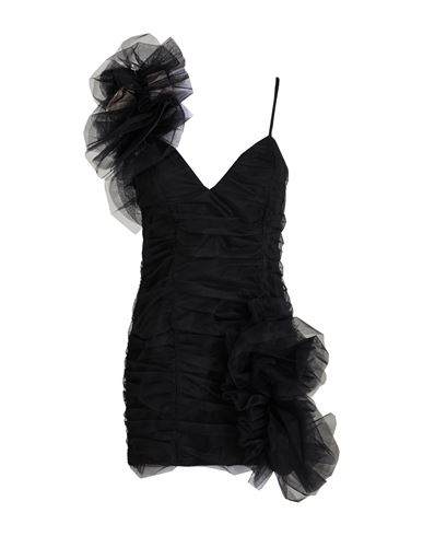 Odi Et Amo Woman Mini Dress Black Size 8 Polyamide In Black