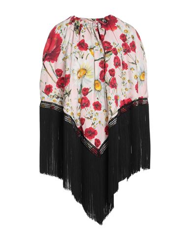 Dolce & Gabbana Woman Cape Light Pink Size 0 Silk, Viscose, Elastane In Multi