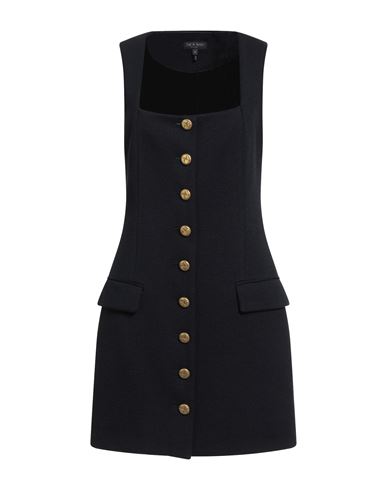 Rag & Bone Woman Mini Dress Midnight Blue Size 6 Virgin Wool, Acetate, Viscose, Polyamide, Elastane In Blue