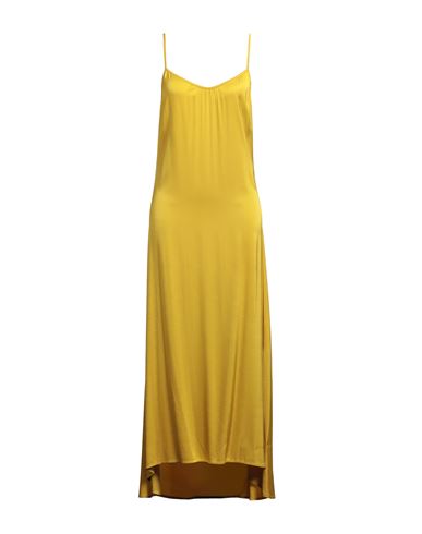 Alessia Santi Woman Maxi Dress Mustard Size 6 Viscose, Elastane In Yellow
