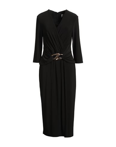 Joseph Ribkoff Woman Midi Dress Black Size 16 Polyester, Elastane