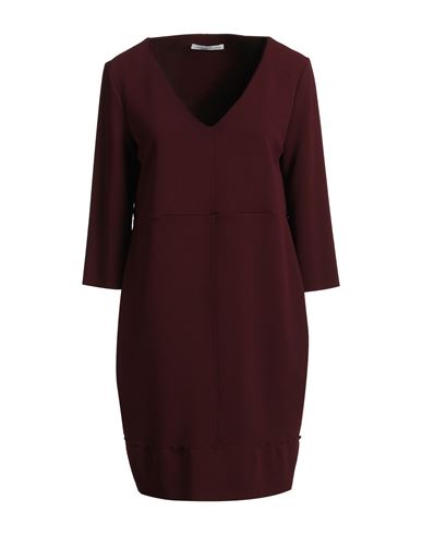 Le Sarte Del Sole Woman Mini Dress Burgundy Size 12 Polyester, Elastane In Red