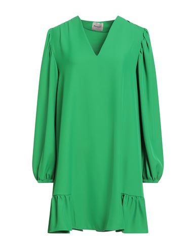 Mariuccia Woman Mini Dress Green Size S Polyester, Elastane In Green