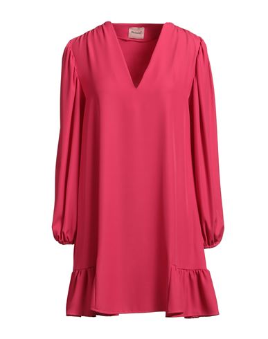 Mariuccia Woman Mini Dress Fuchsia Size M Polyester, Elastane In Pink