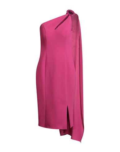 Gai Mattiolo Love To Love Woman Midi Dress Fuchsia Size 10 Polyester, Elastane In Pink