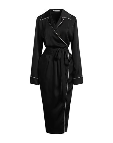 Philosophy Di Lorenzo Serafini Woman Midi Dress Black Size 8 Polyester In Black