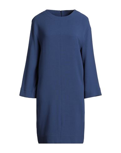 Antonelli Woman Mini Dress Blue Size 6 Virgin Wool, Viscose In Blue
