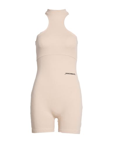 Hinnominate Woman Playsuit Beige Size M Cotton, Elastane In Pink