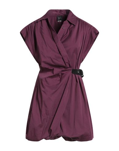 Pinko Woman Mini Dress Purple Size 8 Cotton, Elastane In Purple