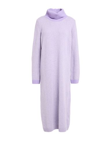 Ferrante Woman Midi Dress Lilac Size 8 Merino Wool, Cashmere In Purple