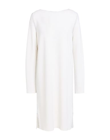 Fabiana Filippi Woman Mini Dress Ivory Size 8 Merino Wool In Multi