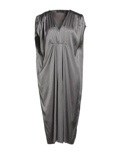 Capricci Di Maglia Woman Midi Dress Grey Size L Viscose, Elastane In Gray