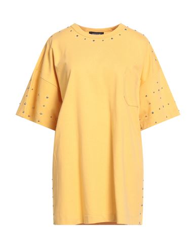 Fabiana Filippi Woman Mini Dress Marigold Size S Cotton In Yellow