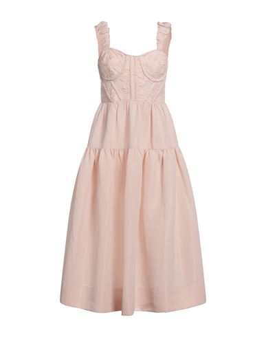 Sea Woman Midi Dress Light Pink Size 6 Polyester