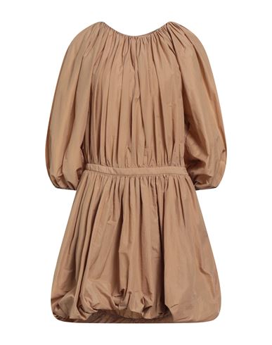 Philosophy Di Lorenzo Serafini Woman Mini Dress Sand Size 6 Polyamide, Cotton In Neutral