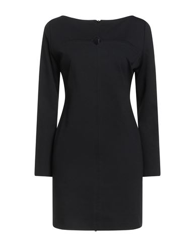 Hanita Woman Mini Dress Black Size M Viscose, Nylon, Elastane