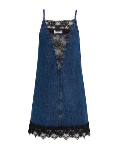 Off-white Woman Mini Dress Blue Size 4 Cotton