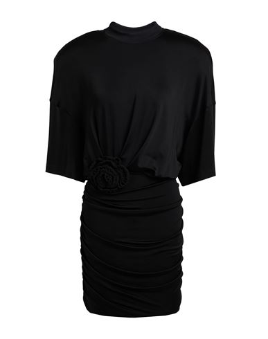 The Mannei Woman Midi Dress Black Size 6 Viscose, Elastane