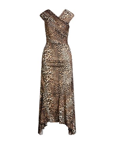 Maxi-Kleid Damen Sand 38 Damen