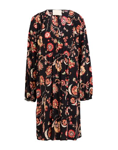 Momoní Woman Midi Dress Black Size 8 Silk