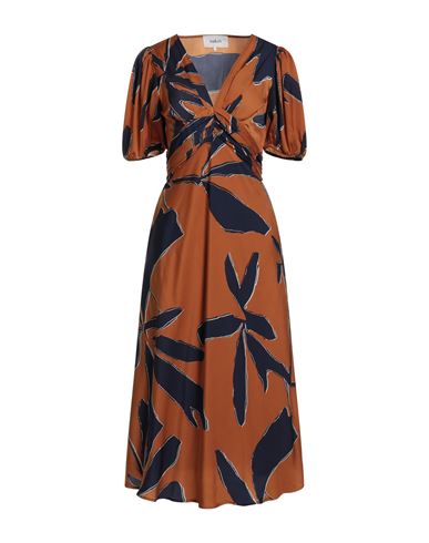 Ba&sh Ba & Sh Woman Midi Dress Camel Size 3 Polyester In Neutral