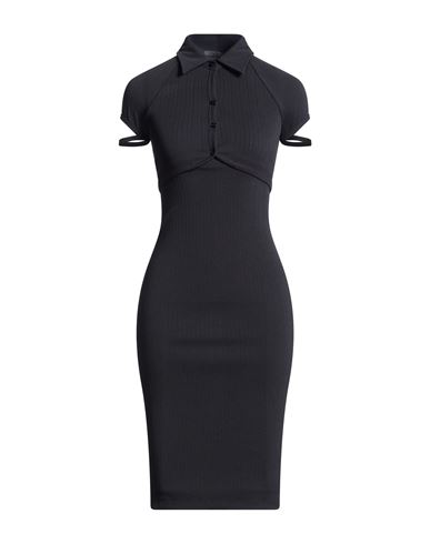 Midi-Kleid Damen Schwarz S Damen